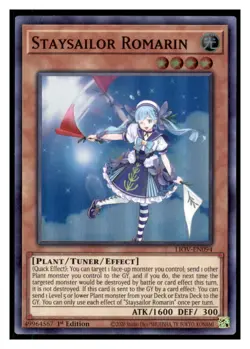 Yugioh Staysailor Romarin LIOV-EN094 Super Rare Lightning Overdrive LP - Image 1