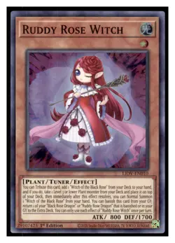 Yugioh Ruddy Rose Witch LIOV-EN010 Super Rare Lightning Overdrive LP - Image 1