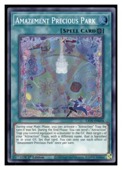 Yugioh Amazement Precious Park LIOV-EN058 Super Rare Lightning Overdrive LP - Image 1
