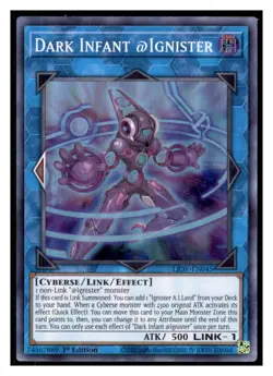 Yugioh Dark Infant @Ignister LIOV-EN045 Super Rare Lightning Overdrive LP - Image 1