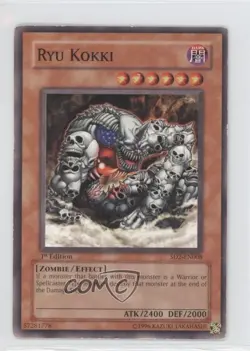 Ryu Kokki 1st Ed. YuGiOh Zombie Madness Structure Deck #SD2-EN008 2005 READ - Image 1