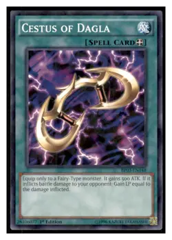 Yugioh Cestus of Dagla (Shatterfoil) #BP03-EN148 Shatterfoil Rare LP - Image 1