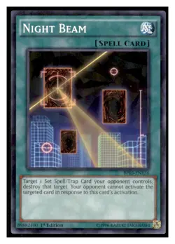 Yugioh Night Beam (Shatterfoil) #BP03-EN176 Shatterfoil Rare LP - Image 1