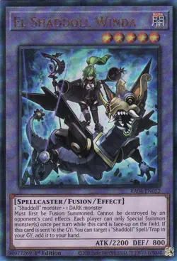 Yugioh El Shaddoll Winda Ultimate Rare RA04 - Image 1