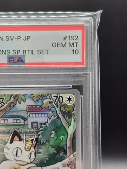 PSA 10 Meowth AR 192/SV-P Pokemon Card Starter Deck Generations Promo Japanese - Image 4