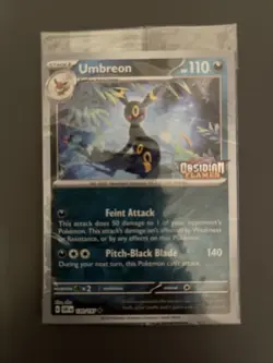 Pokemon Card Umbreon 130/197 Obsidian Flames Reverse Holo STAMPED SEALED - Image 1