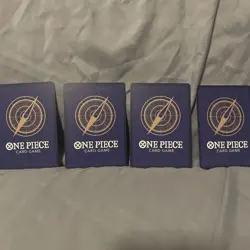 4x Play Set Of Sanji OP10-005 Royal Blood Foil Card Near Mint Condition - Image 2