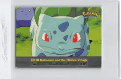 EP10 BULBASAUR AND THE HIDDEN VILLAGE - NON-HOLO - Topps POKEMON CARD - LP/MP - Image 1