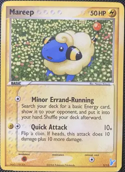 Mareep 5/12 Ex Trainer Kit 2: Plusle & Minun Regular Pokemon Card - Image 1