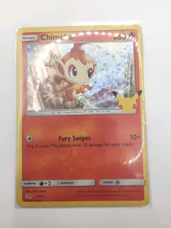 Chimchar Holo 12/25 McDonald's Pokemon 25th Anniversary - Image 1