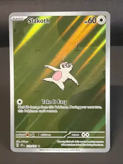 Pokemon TCG Slakoth Illustration RARE Surging Sparks 212/191 - Image 1