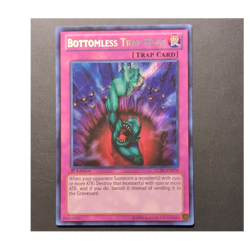 Yu-Gi-Oh! TCG Konami Bottomless Trap Hole LCJW-EN078 Secret Rare Foil 1st - Image 1