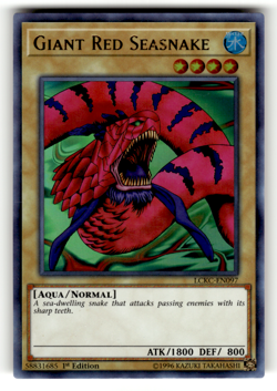 Giant Red Seasnake LCKC-EN097 1st Edition Ultra Rare Legendary Collection Kaiba - Image 1