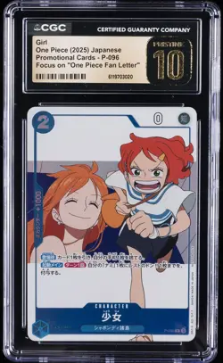 2025 ONE PIECE JAPANESE #P-096 GIRL CGC 10 PERFECT - Image 1