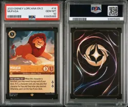 PSA 10 - 2023 Disney Lorcana Rise of Floodborn #14 Mufasa - Betrayed Leader - Image 3