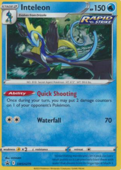 1X NM Inteleon - SWSH279 - Cosmos Holo Promo - Crown Zenith Card - Image 1