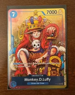 Monkey D Luffy P 043 Holo Foil One Piece Card Game Tcg - Image 1