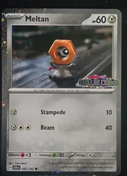 Meltan (Stellar Crown Stamped) 102/142 Miscellaneous Cards & Products Holo NM - Image 2