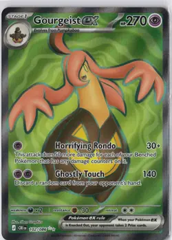 Gourgeist ex CRI Chaos Rising 102 NEW Full Art MINT Pokemon Card - Image 1