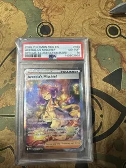 Acerolas Mischief Pokemon TCG Mega Evolutions Card 183/132 Sir Psa 10 - Image 1