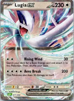 Lugia ex Classic Collection Trading Card Game Classic 017/034 LP - Image 1