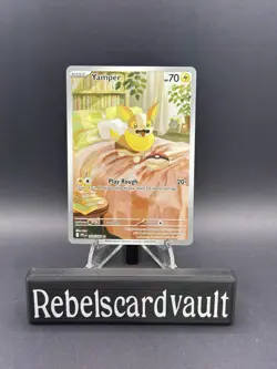 Yamper 099/094 IR Illustration Rare Holo Me02 Phantasmal Flames Pokemon Card NM - Image 2