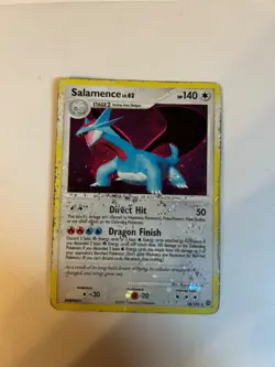 Salamence 18/132 Pokemon Holo Rare Secret Wonders Card LP, visibly damaged - Image 1