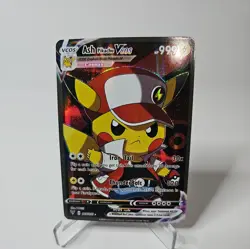 Pikachu Ash Trainer Cosplay Vcos HOLO Card NM - Image 1