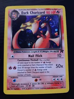 Pokemon Dark Charizard Holo Rare TCG Card 4/82 - Image 1