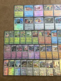 Pokemon Prismatic Evolutions Lot Of 60 Unique Pokeball Pattern Cards NM M - Image 2