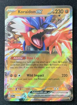 Koraidon ex 125/198 Scarlet & Violet Base Double Rare Holo Pokemon TCG Card NM - Image 1