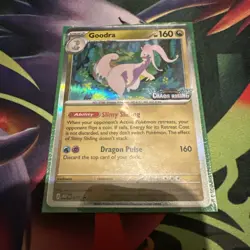 Pokemon Card TCG Goodra Chaos Rising Pre-Release Promo Card 077 Stamped - Image 1
