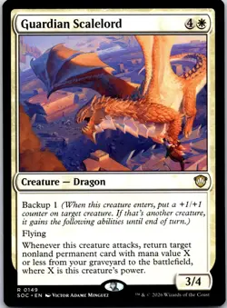 Guardian Scalelord 149 Commander: Secrets of Strixhaven Magic: The Gathering NM - Image 1