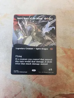 Neriv, Heart Of The Storm Borderless Tarkir Dragonstorm MTG LP - Image 1
