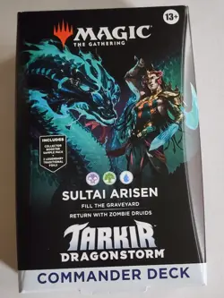 New Unopened MTG Tarkir Dragonstorm Commander Deck – Sultai Arisen (BUG) Sealed - Image 1