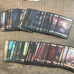 Magic: The Gathering 100x Foil Full Art Basic Lands Swamp Mountain Forest - Image 1