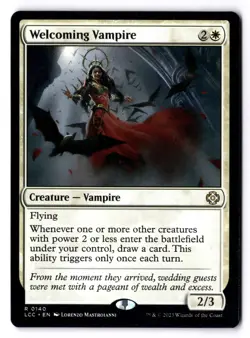 Welcoming Vampire NM* The Lost Caverns of Ixalan Commander 0140 mtg -UnltdCards - Image 1