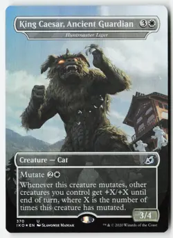 King Caesar, Ancient Guardian - Huntmaster Liger #370 (Foil) LP Ikoria Magic MTG - Image 1