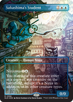 MTG Sakashima's Student (2359) - Foil, Light Play, English Secret Lair Drop Seri - Image 1