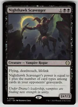 Nighthawk Scavenger Rare Commander: The Lost Caverns of Ixalan 203 MTG Near Mint - Image 1