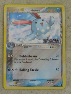 Pokemon TCG Azumarill Delta Species Reverse Holo Rare 19/113 Card - Image 1