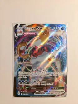 Pokemon-Kingler VMAX-Swsh09 Brilliant Stars-029/172-Holo Ultra Rare Full Art-NM - Image 1
