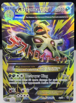 Pokemon M Tyranitar EX Full Art Ultra Rare Holo 92/98 XY Ancient Origins 240 HP - Image 1