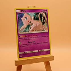 Mew SM215 Holo Black Star Promo Card Sun Moon Pokemon TCG Near Mint Condition - Image 1