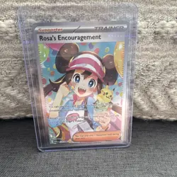 Pokemon TCG Rosa's Encouragement 123/236 Full Art Holo Ultra Rare Cosmic Eclipse - Image 1