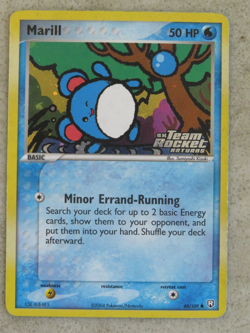 Pokemon TCG Marill Team Rocket Returns Reverse Holo 68/109 Card - Image 1