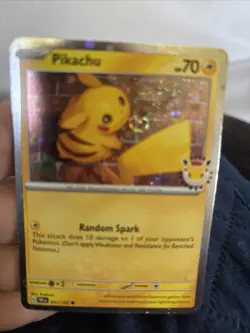 Pikachu 051/162 Pokemon Day 2026 30th Anniversary Stamped Promo Pokemon TCG NM🔥 - Image 1