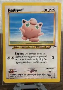 The Pokemon Company Jigglypuff 44/105 Neo Destiny Uncommon 50HP 2000 - Image 1