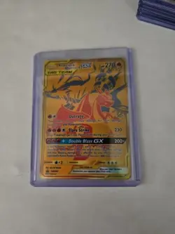 2021 Pokemon SM Black Star Promo SM247 Full Art Reshiram & Charizard GX - Image 1