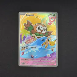 Pokemon TCG ROWLET #043 Mega Evolution PROMO Illustration Rare - Image 1